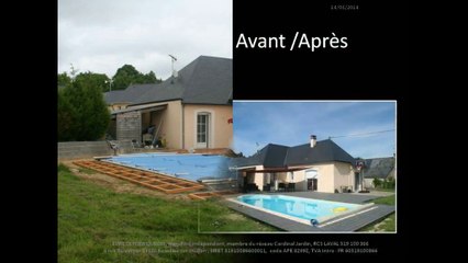 Aménagement d'une plage de piscine contemporaine