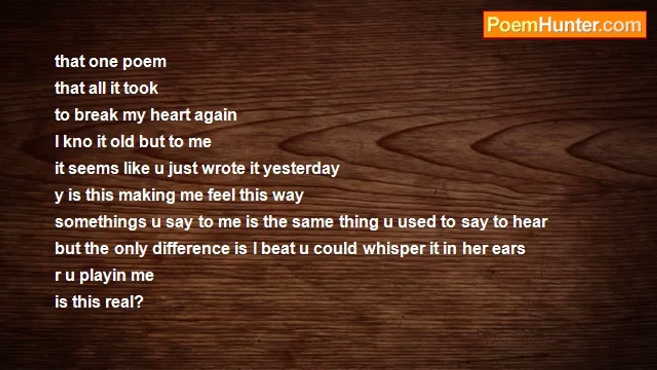 Jazmine Staples - That poem