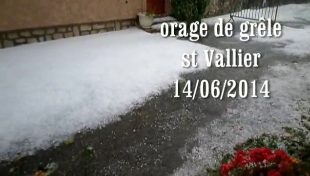 orage de grêle sur Saint-Vallier-de-Thiey