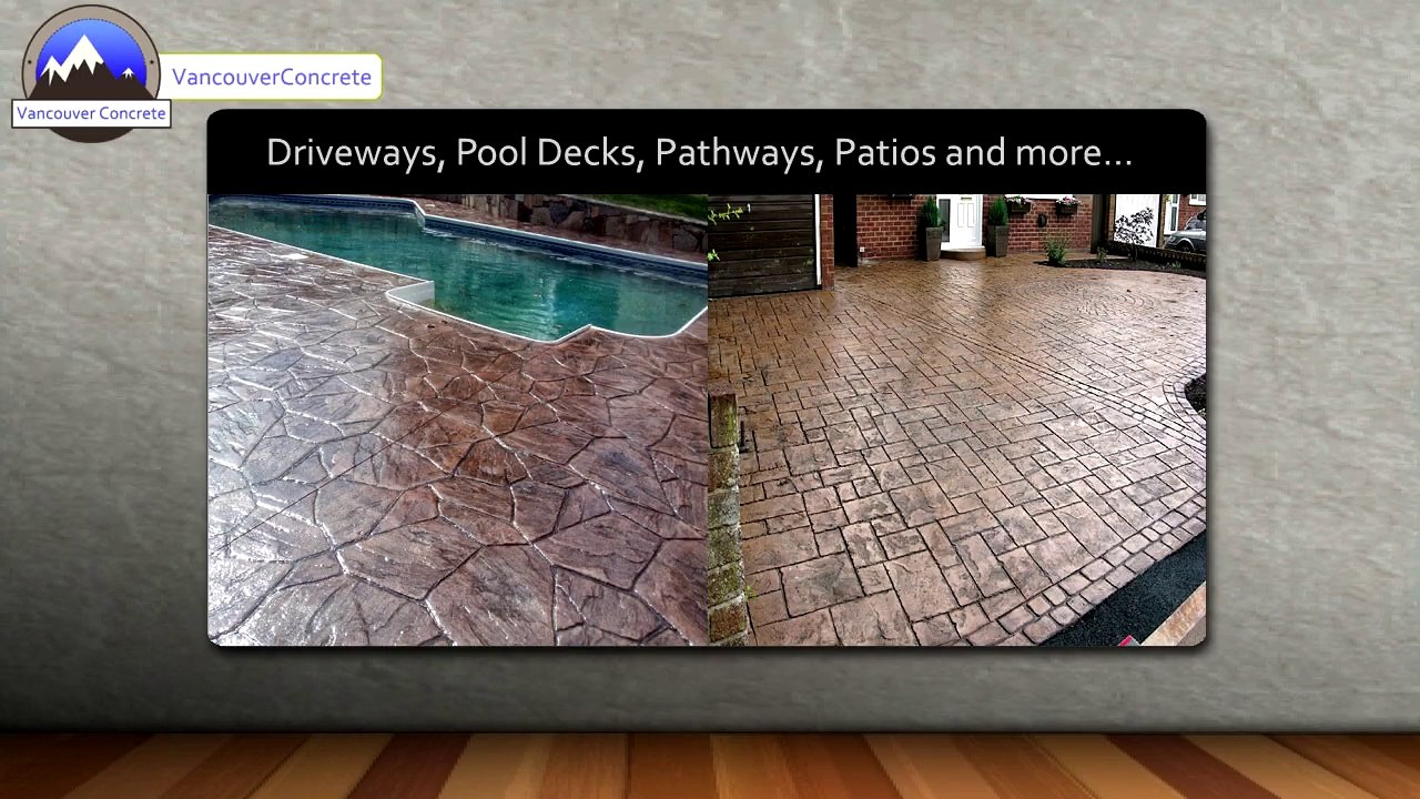 Vancouver BC Stamped Concrete video Dailymotion