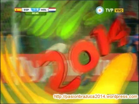 España 1 Holanda 5 (Relato Sebastian Vignolo) Mundial de Brasil 2014 Los goles
