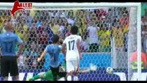 هدف اوروجواي الأول في كوستاريكا  مقابل 0  كاس العالم 2014 بالبرازيل