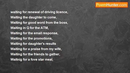 RAVIKIRAN ARAKKAL - WAITING....