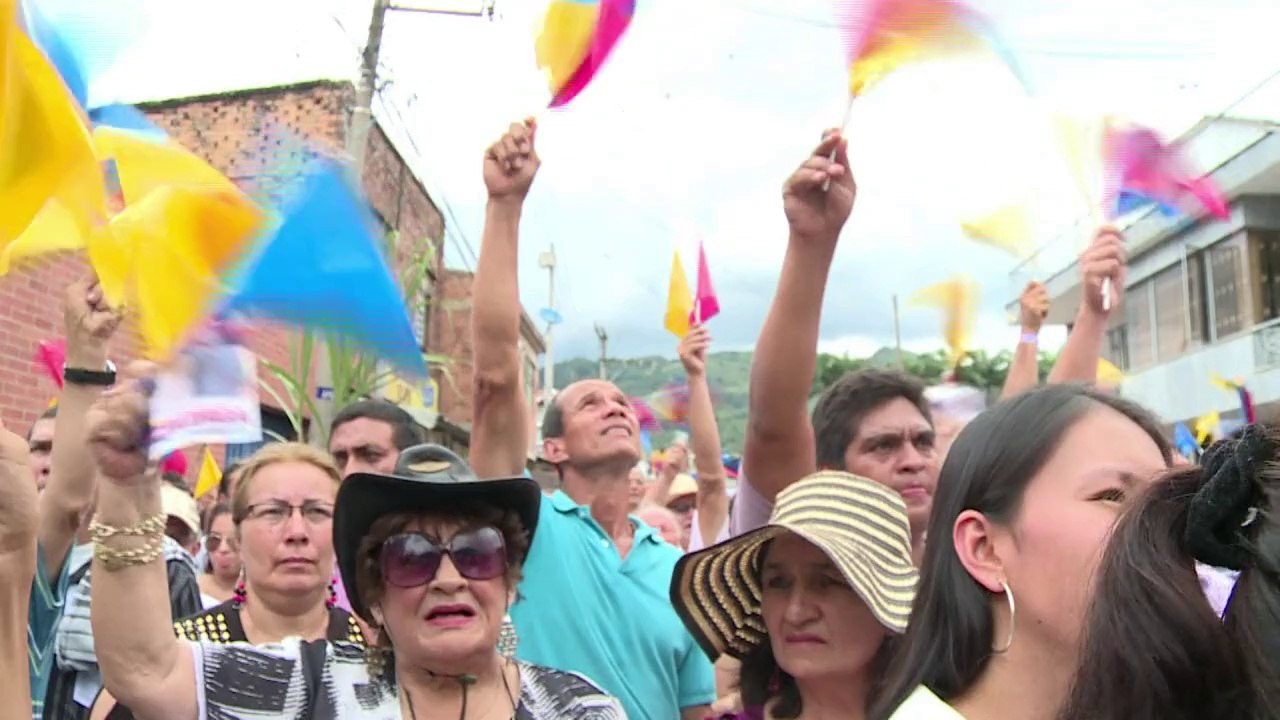 Oscar Ivan Zuluaga, candidat à la présidence de Colombie