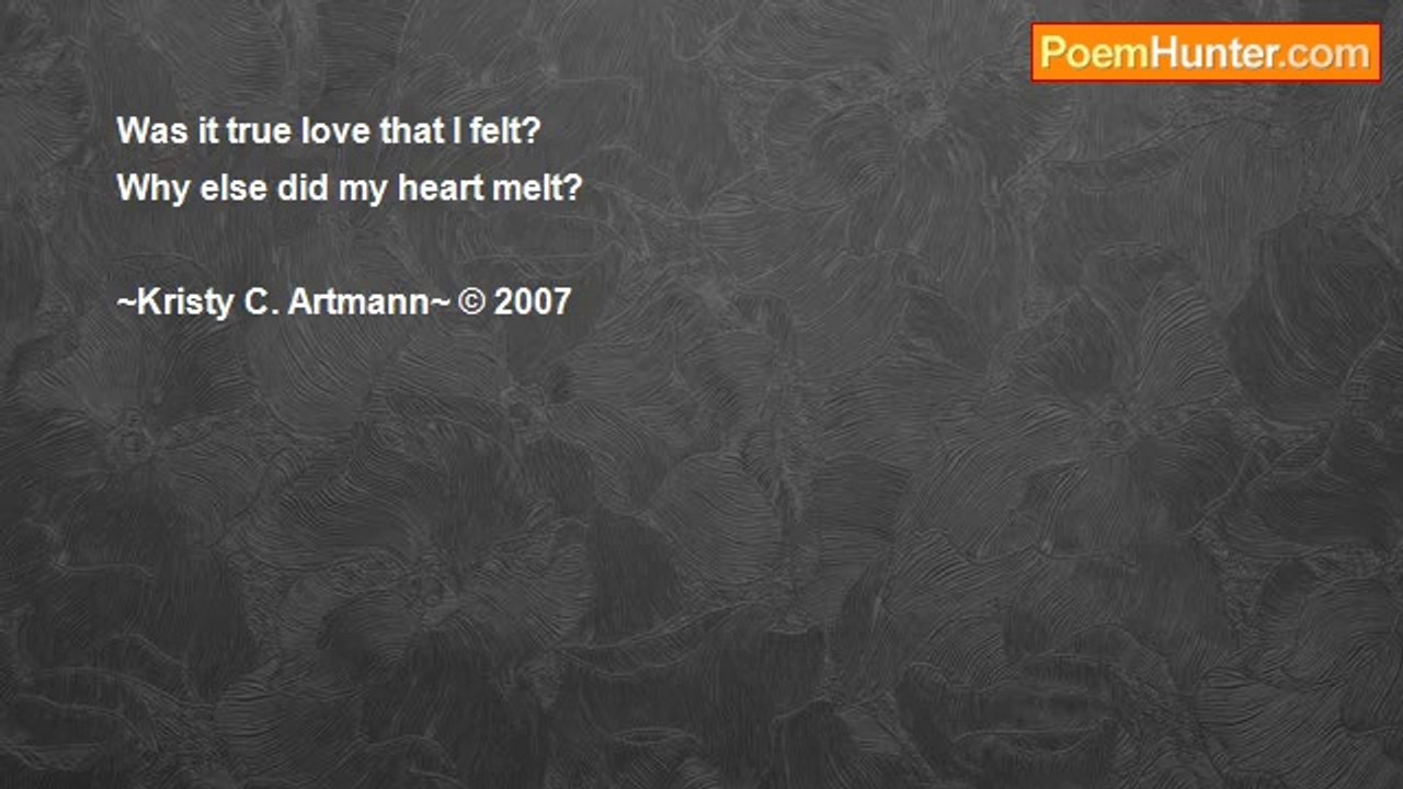 Kristy Artmann - True Love?