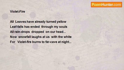 Tsira Gogeshvili - * * *    Violet-Fire