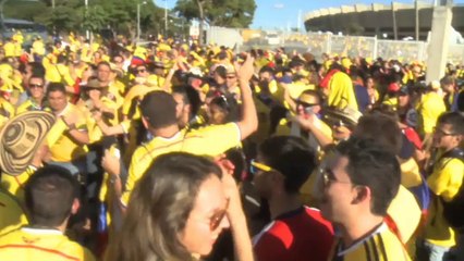 Ci sono anche "Falcao" e un'italiana alla festa della Colombia