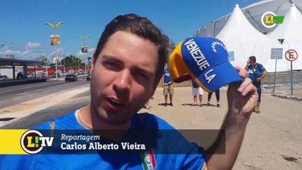 Torcedor se divide entre Venezuela e Itália na Copa