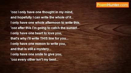 Geovanni Leaño - I Only HAve One...