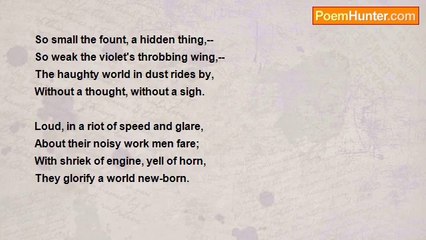 Edmund William Gosse - The Violet