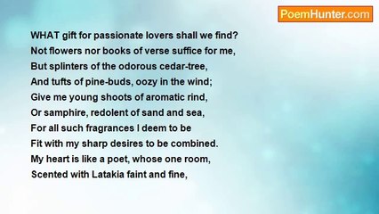 Edmund William Gosse - Perfume