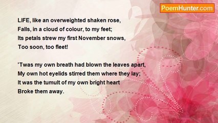 Edmund William Gosse - The Fallen Rose