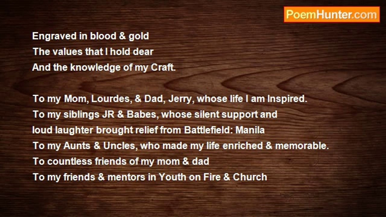 Arch Ian Jay Bantilan - RITES OF PASSAGE
