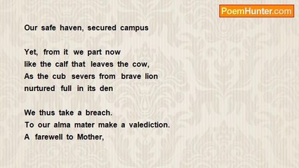 Ramesh Iyengar - The poetry for Farewell Day