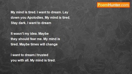 Victoria Lee - my mind is tired