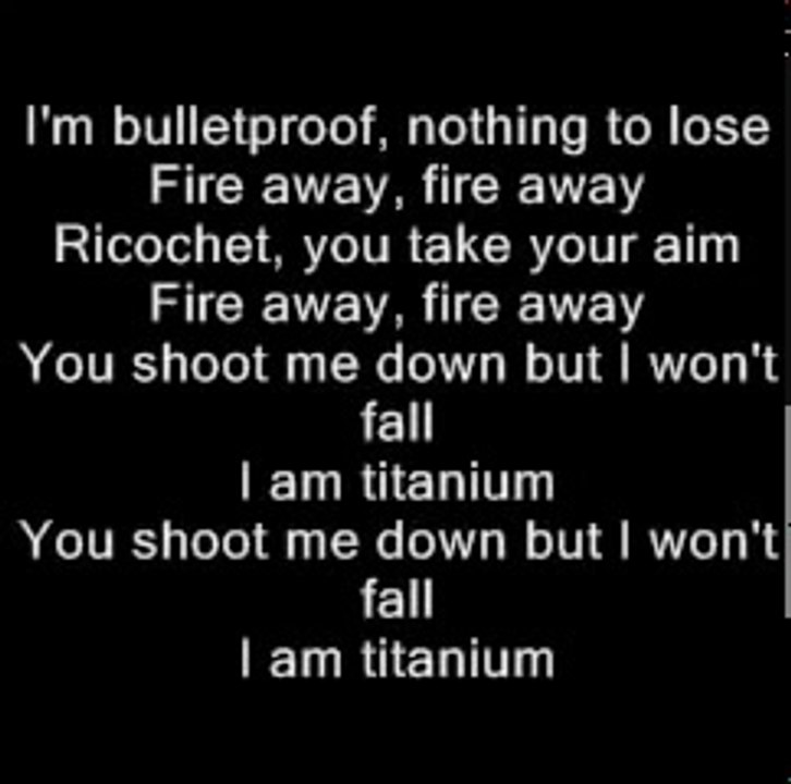 Titanium - Sia   David Guetta - LYRICS