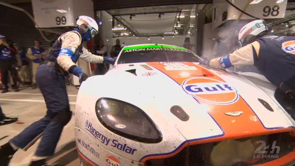 24 Heures du Mans 2014 - L'Aston Martin #98 au stand