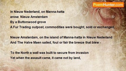 Chris Lane - Behind Wall Street. Nieuw Amsterdam, on the island of Manna-hatta in Nieuw Nederland