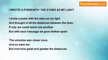 Shalom Freedman - I Wrote A Poem With The Stars As My Light