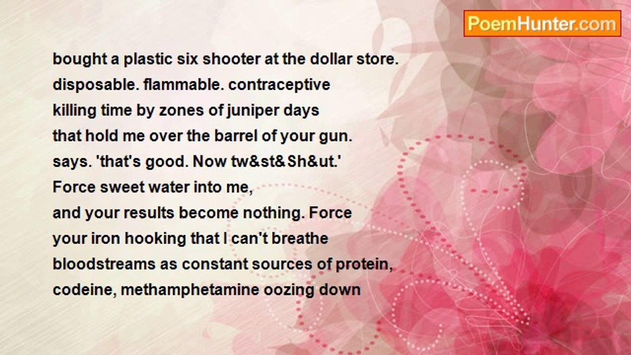 Aaron Eliad - [bought a plastic six shooter at the dollar store]