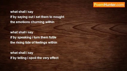 sreelekha premjit - Better silent than speaking