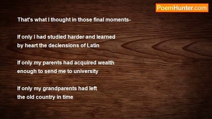 Michael Pruchnicki - IF ONLY I HAD STUDIED HARDER