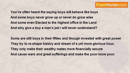 Francis Duggan - Boys Will Behave Like Boys