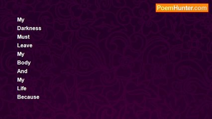 Aldo Kraas - MY DARKNESS MUST LEAVE MY BODY AND MY LIFE