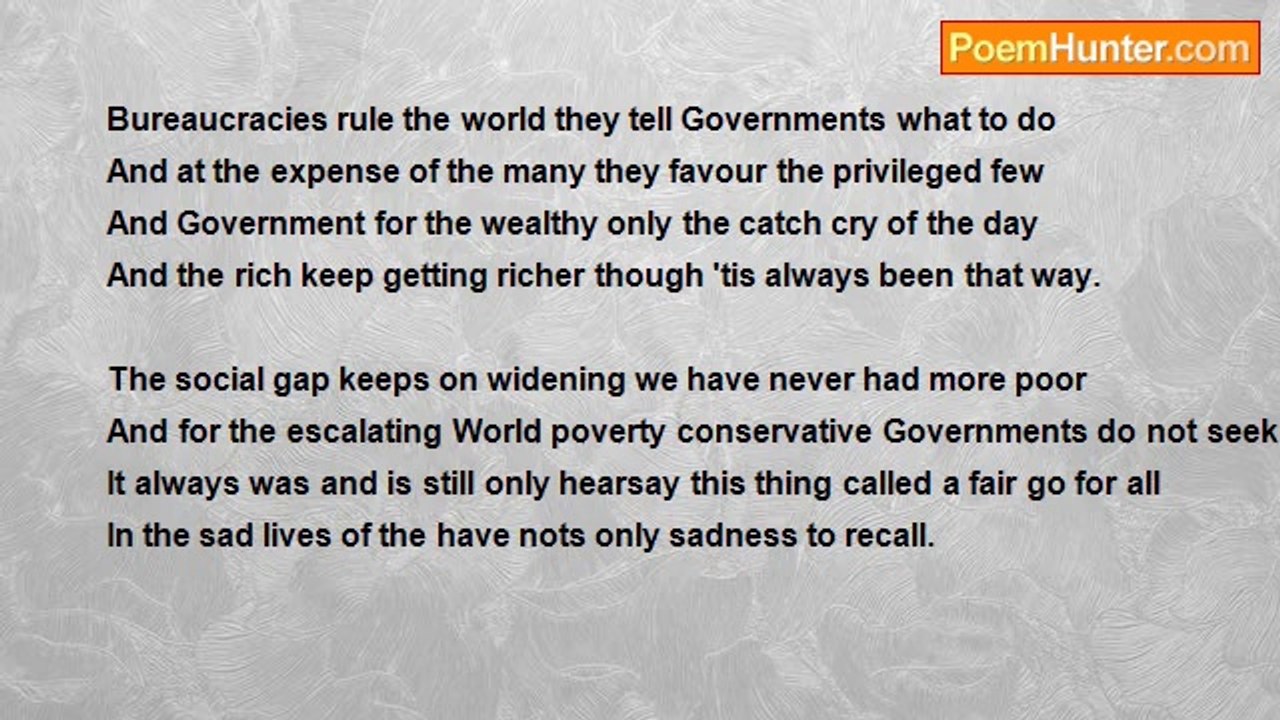 Francis Duggan - Bureaucracies Rule The World