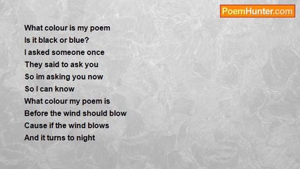 emo becky - what colour is my poem