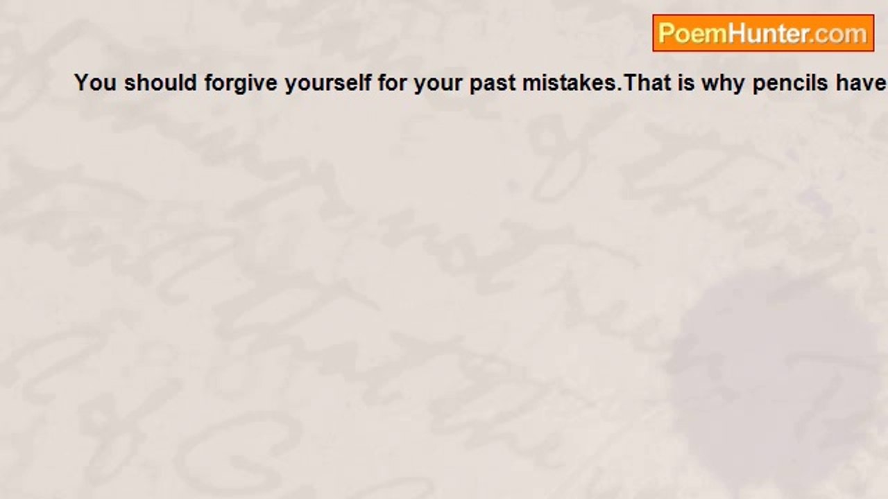 Susie Sunshine - Forgive yourself for your past mistakes