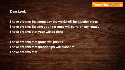 Kimberly (Strothman) Anderson - I have dreams