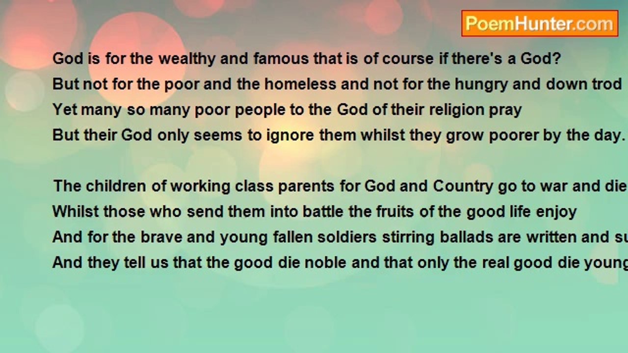 Francis Duggan - Of God's Goodness I'm Not So Sure