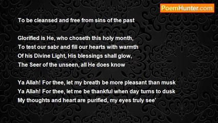 Muhammad Raza Master - Ramadan