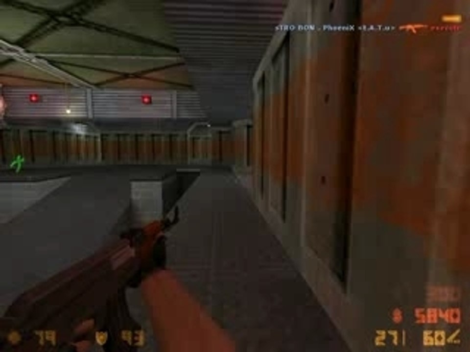 Hs ak47 de_nuke à travers la vitre