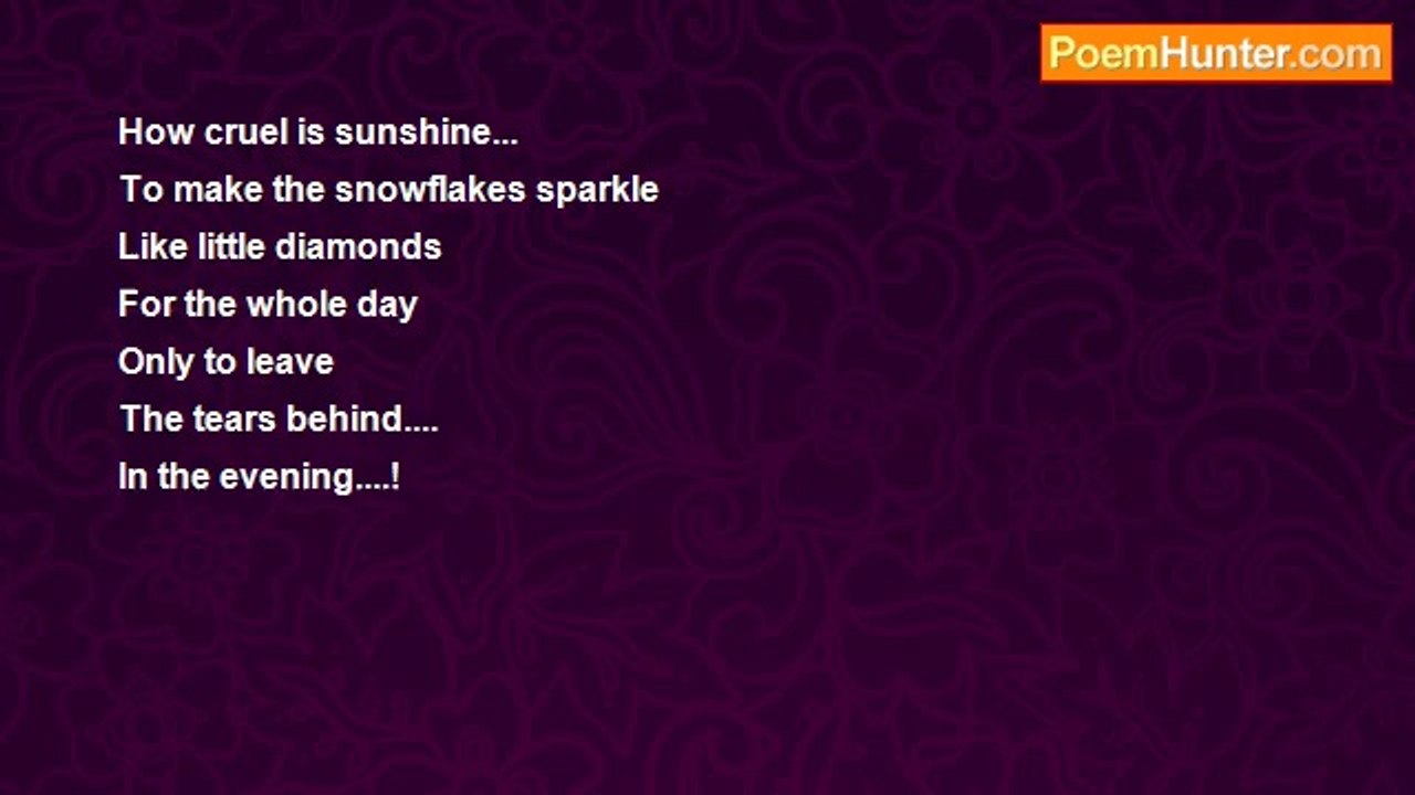 Rowving Smith - Cruel Sunshine...!