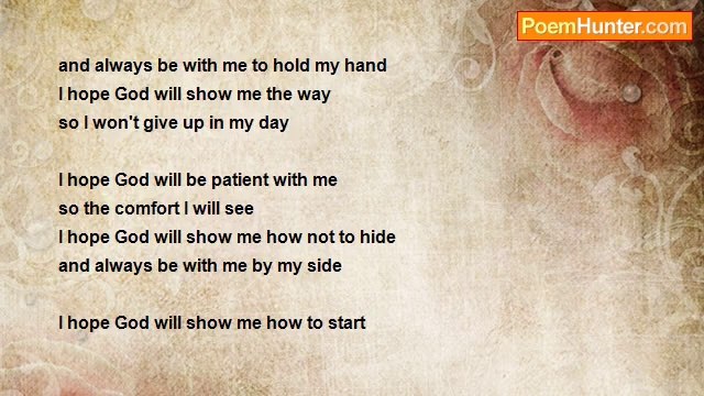 Tashi Coote - I Hope God Hears Me