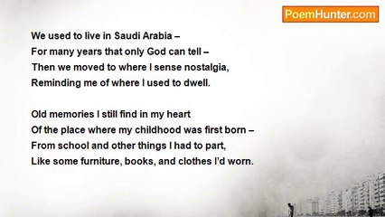 Miriam Mababaya - We Used To Live In Saudi Arabia