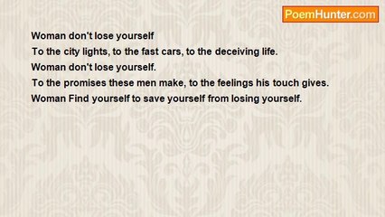 Mosa Mashati - woman, don't lose yourself.