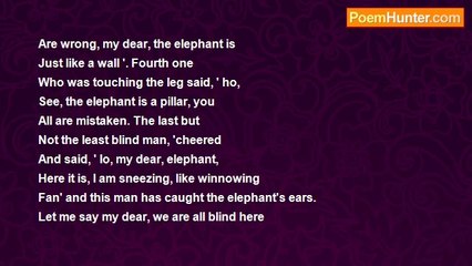 gajanan mishra - Five blind men and an elephant