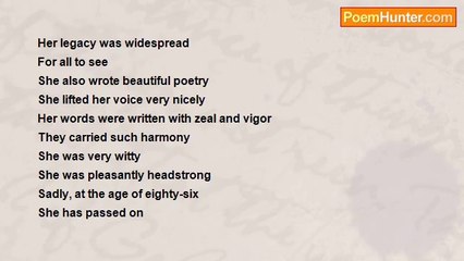 Ronell Warren Alman - Maya Angelou