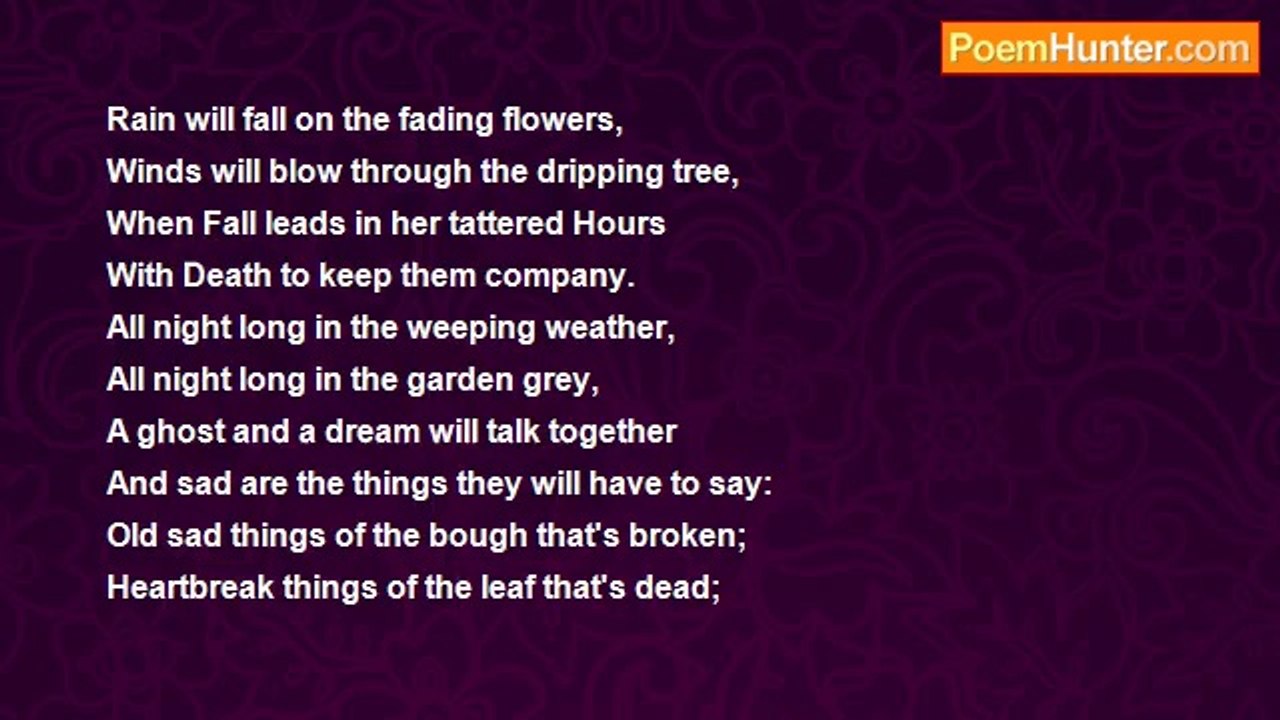 Madison Julius Cawein - A Ghost And A Dream