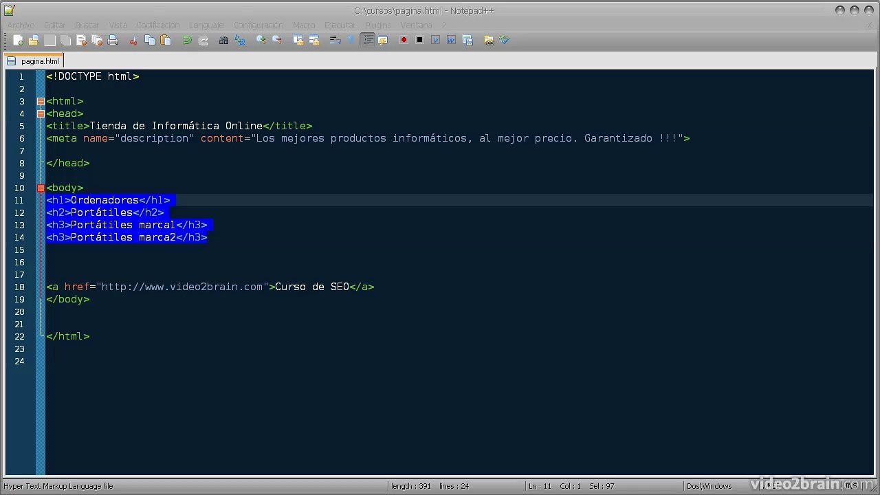 [Tutorial] Etiquetas h1 Cabeceras (2.5)