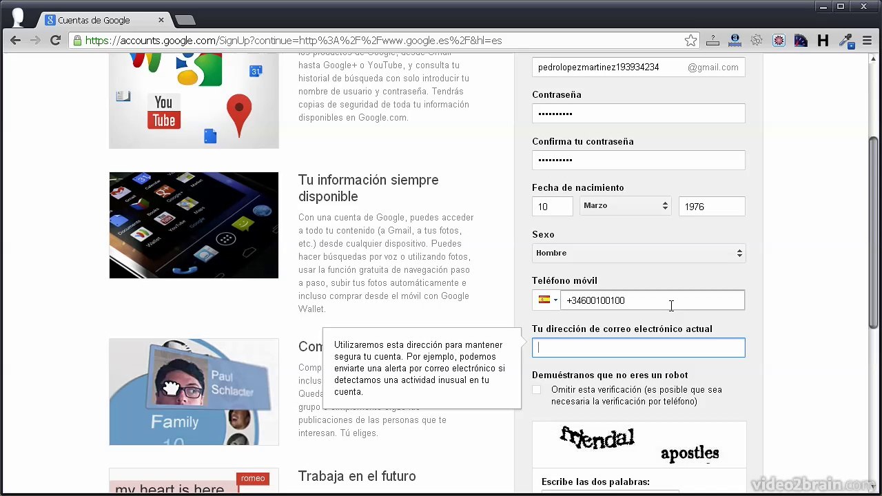 [Tutorial] Registro en Google (8.1)