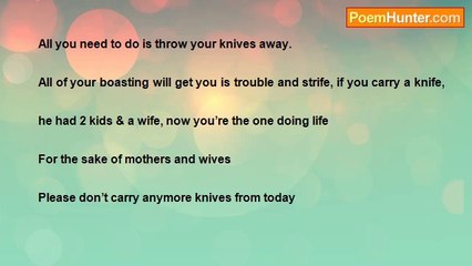 Gordon David - Don't Carry Knives