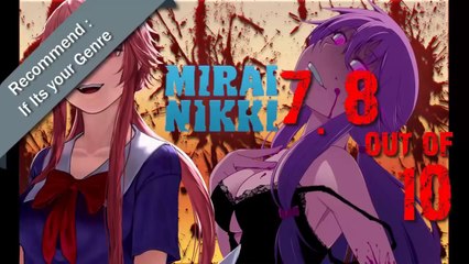 ANIME REVIEW Mirai Nikki