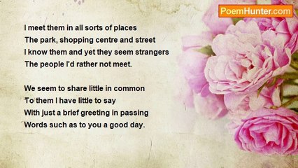 Francis Duggan - The People I'd  Rather Not Meet