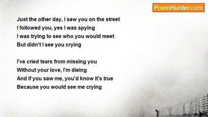 Harry J. Couchon Jr - Didn't I See You Crying