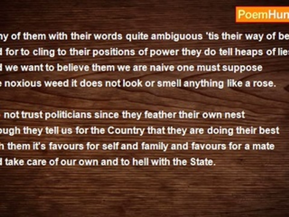 Francis Duggan - On Politicians