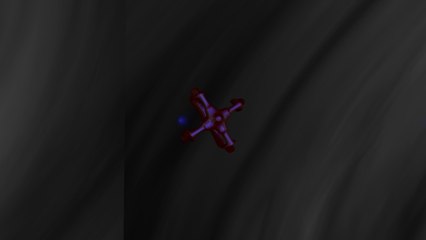 Spacecraft Traveling Through Space